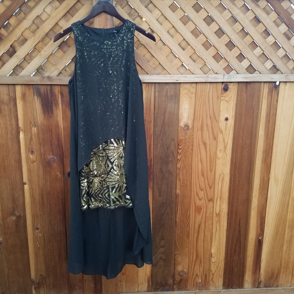 ⚡3/$12⚡ Sparkle Dress with Sheer Overlay